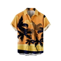 Muške košulje ljetno čišćenje muški ljetni modni havajski stil kratki rukavi casual majice