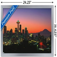 Gradski pejzaži - poster na zidu Seattlea, DC, 14.725 22.375