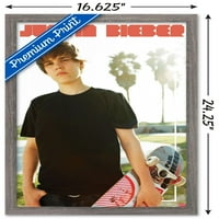 Justin Bieber - plakat na zidu sa skateboardom, 14.725 22.375