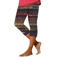 Gamaše za žene ljetne Ležerne joga Trenirke uske ošišane hlače ženske gamaše u boji kave