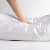 Jedinstveni prijedlozi satenske jastučnice za tijelo s patentnim zatvaračem u bijeloj boji 20954