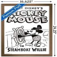 Zidni plakat u meniju s Mikijem mišem i parobrodom Vilijem, 14.725 22.375