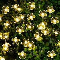 59-inčni LED vijenac za vanjsku rasvjetu, lampioni, vijenac od cvijeta trešnje, blagdansko drvce za ukrašavanje