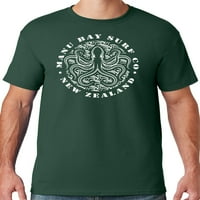 Muška majica s bijelom hobotnicom, Zelena