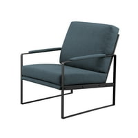 Walker Edison 31 ”Suvremena stolica širokog naglaska, indigo plava crna