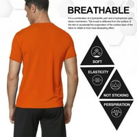 Muška sportska majica prozračni vrhovi s hladnim suhim mrežastim osnovnim slojem majica za trčanje kratkih rukava
