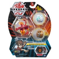 Bakugan Starter 3-Pack, Pyrus Phaedrus, Naplativa figurice s dionicama kartice, za djecu od 6 godina