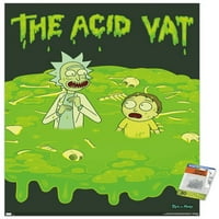Zidni poster Rick & Mortie - acid Chan s gumbima, 22.375 34
