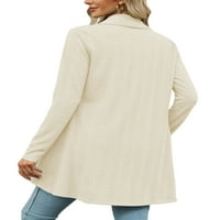 2 ženski pleteni kardigan s otvorenim prednjim dijelom kardigani gornja odjeća dugih rukava ženski lagani džemperi