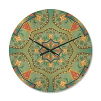 Dizajnirati 'pinapple ukras orijentalna mandala' vintage drveni zidni sat