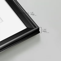 Wexford Home Primary Connection III Premium Framed Print, 22.5 30.5 - Spremni za objesiti, crno