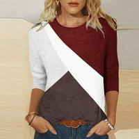 Ayolanni košulja s dugim rukavima Ženska modna tiskana majica labava majica na rukavima srednje duljine bluza