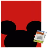 Disneevski Mikki Mouse-minimalistički zidni plakat s ušima na gumbima, 14.725 22.375