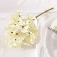 Umjetni cvijet bijeli Vintage cvjetni dekor za kućni ured središnji dio stola retro Tkanina umjetni cvijet bež