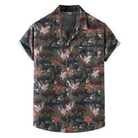 Proljeće-Ljeto Muške tanke košulje Muška ljetna moda ležerna havajska košulja za plažu kratkih rukava