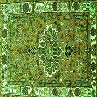Tradicionalni pravokutni perzijski tepisi u zelenoj boji tvrtke, 7' 9'