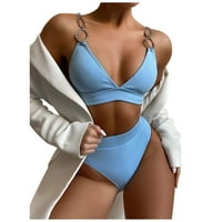 Dvodijelni kupaći kostim za žene Seksi Tankini kupaći kostim visokog struka s kontrolom trbuha modna ljetna odjeća