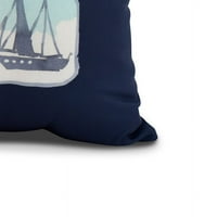 16 16 nautički alati vanjski jastuk s geometrijskim printom Mornarsko plava