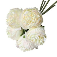 Umjetno cvijeće svilene glave snop božura umjetne biljke vjenčani buket za uzdu u zatvorenom prostoru na otvorenom