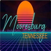 Mursburg Tennessee vinil naljepnica naljepnica Retro neonski dizajn