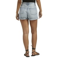 Tvrtka Silver Jeans. Ženske kratke hlače s visokim strukom veličine struka 24-34
