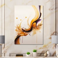 Dizajnerska umjetnost bijela i zlatna fuzija platno zidna umjetnost