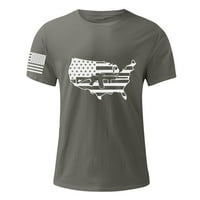 Muške majice Dan neovisnosti tiskana majica s kratkim rukavima okruglog vrata