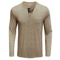 Muške košulje, Muška proljetno-jesenska obična bluza s dugim rukavima s dugim rukavima, džepovi, gornja donja