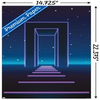 Geometrijski neonski zidni poster, 14.725 22.375