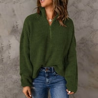 Džemperi za žene, jesenske veste, ležerni erotski modni puloveri s dugim rukavima u obliku slova u u obliku slova