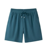 Muške kratke hlače Ležerne proljetno-ljetne jednobojne hlače s džepovima s patentnim zatvaračem i prorezima, prevelike