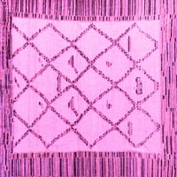 Moderni pravokutni tepisi za unutarnje prostore, Jednobojni ružičasti, 2' 4'