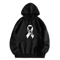 Ženske majice s kapuljačom za borbu protiv raka džepna majica s kapuljačom za borbu protiv raka nadahnjujuće majice