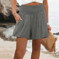 Ženske kratke hlače ženske povremene ljetne elastične elastične struke udobni detalji plaže ženske kratke hlače