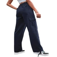 Abtel Ladies Jogger Pant hlača s velikim strukom teretne hlače vrećaste taktičke hlače Žene dnevni boravak dno