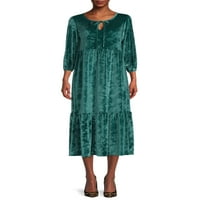 Pioneer Woman Velvet pletena haljina, veličine xs-xxxl, žena