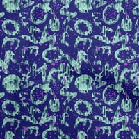 Oneoone pamučna svilena indigo plava tkanina sažeci prešivanja začinjene tkanine za šivanje po dvorištu široko