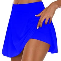 Biciklističke kratke hlače Skorts za žene teniske suknje Mini suknje s visokim strukom Summer Summer Casual Solid