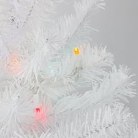 2 'Presvijetljeno srednje smrznuto umjetno božićno drvce - višebojna svjetla