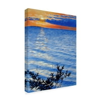 Zaštitni znak likovne umjetnosti 'Sunset u domogo zaljevu' platno umjetnost Rusty Frentner