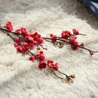 Jesenski dekor _ lažni lažni cvjetovi cvijet šljive Cvjetni vjenčani buket Kućni dekor ružičasti Božićni ukrasi