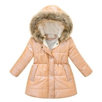 Lagana jakna s kapuljačom djevojke zimski kaput 4t jakna s kapuljačom na kapuljačama nadmašena vjetar topli kaput