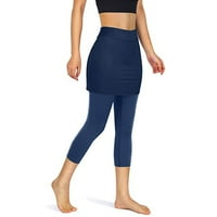 Baocc joga hlače gamasti džepovi tenis capris sportovi suknje za noge za noge joge elastične joge hlače hlače