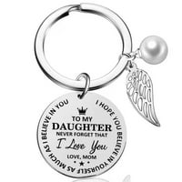 Kćeri moje sine volim te key ring-charm keyring-keychain-gift --- x0m4