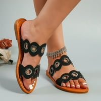 HOKSML ženske papuče, novi ljetni stanovi casual svestrane sandale na plaži Žene otvoreni nožni prst na odobrenju