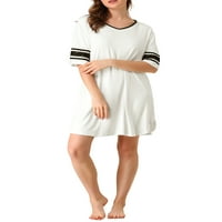 Jedinstveni prijedlozi ženska spavaćica kratkih rukava mekana košulja haljina za spavanje