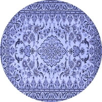 Tradicionalni tepisi u plavoj boji, promjera 8 inča
