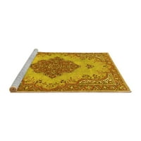Tvrtka ' s perete strojno kvadratne tradicionalne perzijske prostirke žute boje za unutarnje prostore, površine