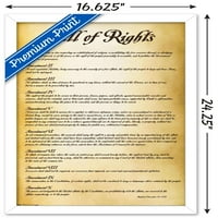 Sjedinjene Američke Države - plakat na zidu s Billom o pravima, 14.725 22.375