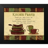 Stimson, Diane Black Modern Framed muzejski umjetnički ispis pod nazivom - Kuhinja molitveni začin